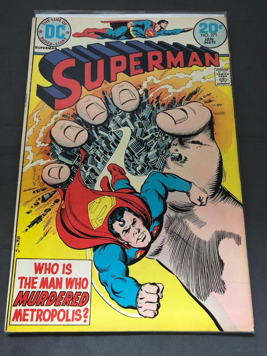 36 Comic books アメコミ Superman Vol 36 # 271 DC Comic Book Jan 1974 30675 Bagged