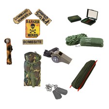 Kids Combat Abenteuer Schlafparty Outdoor Camping Armee Versteckbau Set T