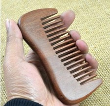 Natural Chinese Red Sandal Wood Comb Hair Comb No Static Hairbrush Massage Curls