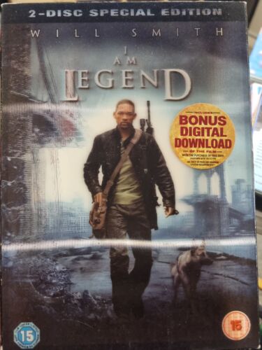 I Am Legend (DVD, 2007, Region 2, Import, 2 Disc) VGC FREE POST  - Picture 1 of 5