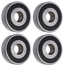 (4 Each) 6203-2RS-1/2, 6203LLU8, 203PP8 Sealed Radial Ball Bearing 0.5"X40X12