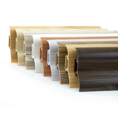Au/ßenecke 52mm PVC Buche naturlich Laminatleisten Fussleisten aus Kunststoff PVC Laminat Dekore Fu/ßleisten DQ-PP