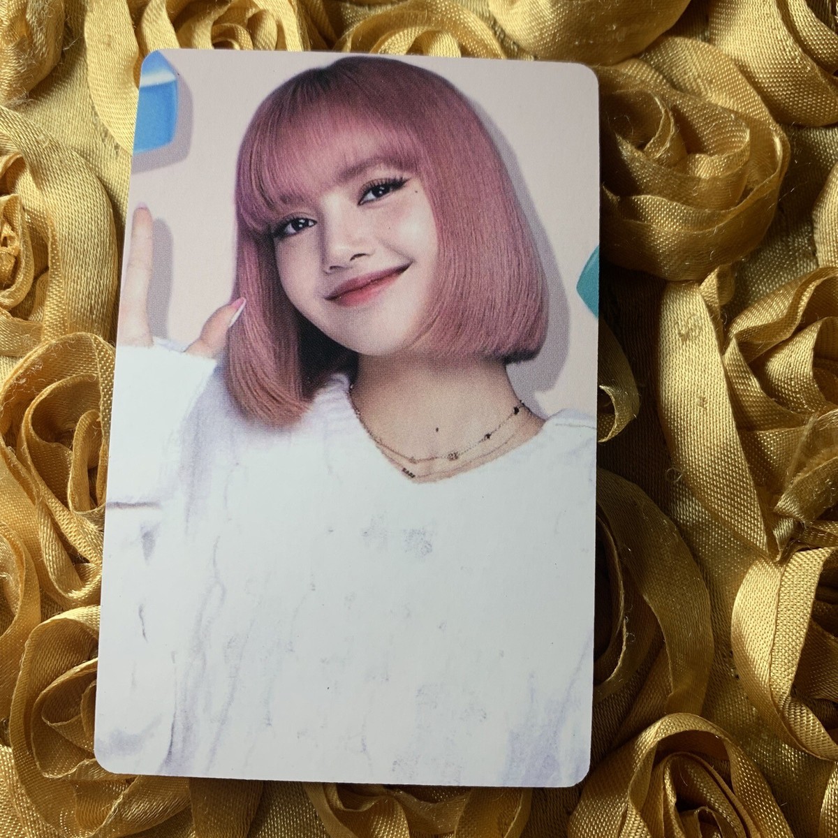 Lisa BLACKPINK Born Pink Tour Celeb K-pop Girl Photo Card White