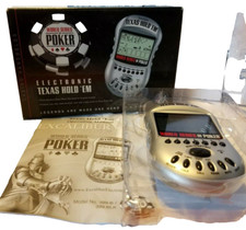World Series of Poker Texas Hold 'Em Handheld Electronic Game Excalibur 399-B