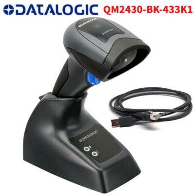 Datalogic Quickscan QM2430-BK-433K1 Wireless Barcode Scanner  Cradle USB Kabel