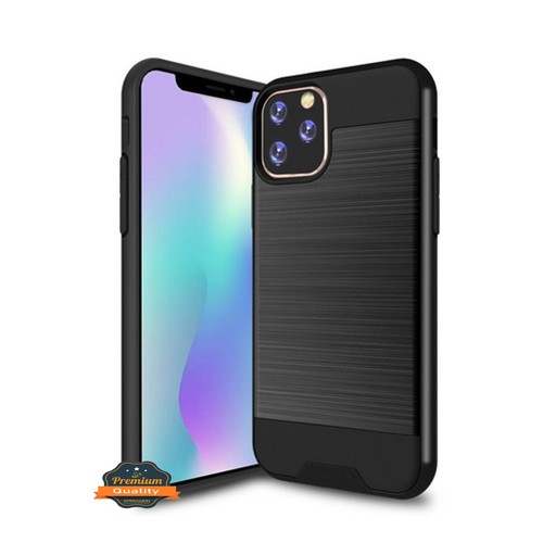 Für Revvl 6X 5G schlanke robuste TPU-Hartschale PC gebürstetes Metall Textur Hybrid Etui Abdeckung - Bild 4 von 57