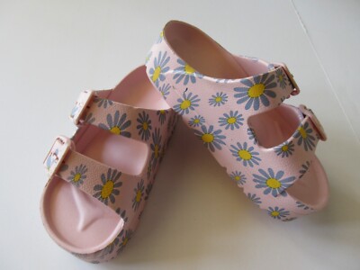 New Girl's Super Comfort Double Buckle Footbed PVC Slide Sandal Various Sizes