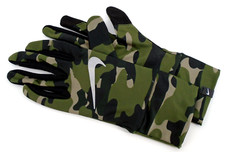Nike Lightweight Tech Running Gloves Women's Medium Olive/Black/Silver