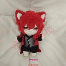 Genshin Impact Diluc Anime 20cm Cute Plush Dress Up Doll Stuffed Toy Gift