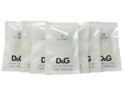 D&G DOLCE & GABBANA 11 LA FORCE 1.5ml .05oz x 10 COLOGNE PERFUME SPRAY SAMPLES