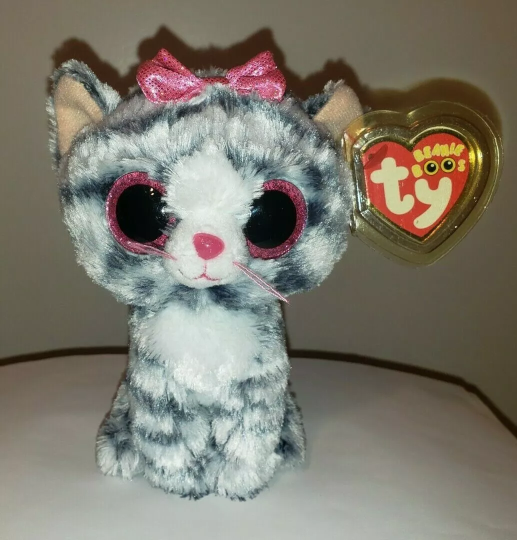 Ty Beanie Boo Boos WILLOW the Cat 6 Inch Justice Exclusive NEW MWMT