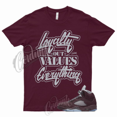 LYLTY Shirt for 5 Deep Burgundy Metallic Silver Graphite Bordeaux Low Maroon