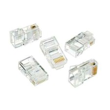 RJ-45 8-Position 8-Contact Category 5e Modular Plugs 50 per Pack 