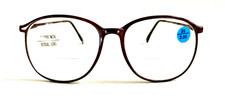 NWT Vintage 90's Carbon Fiber School Boy BiFocal Reading Glass 1.25 S.Burgundy