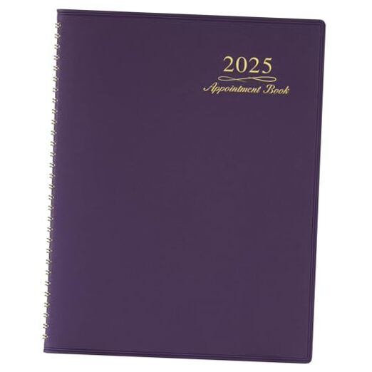 2025 Appointment Book/Planner - Weekly Appointment Book 2025, January Purple