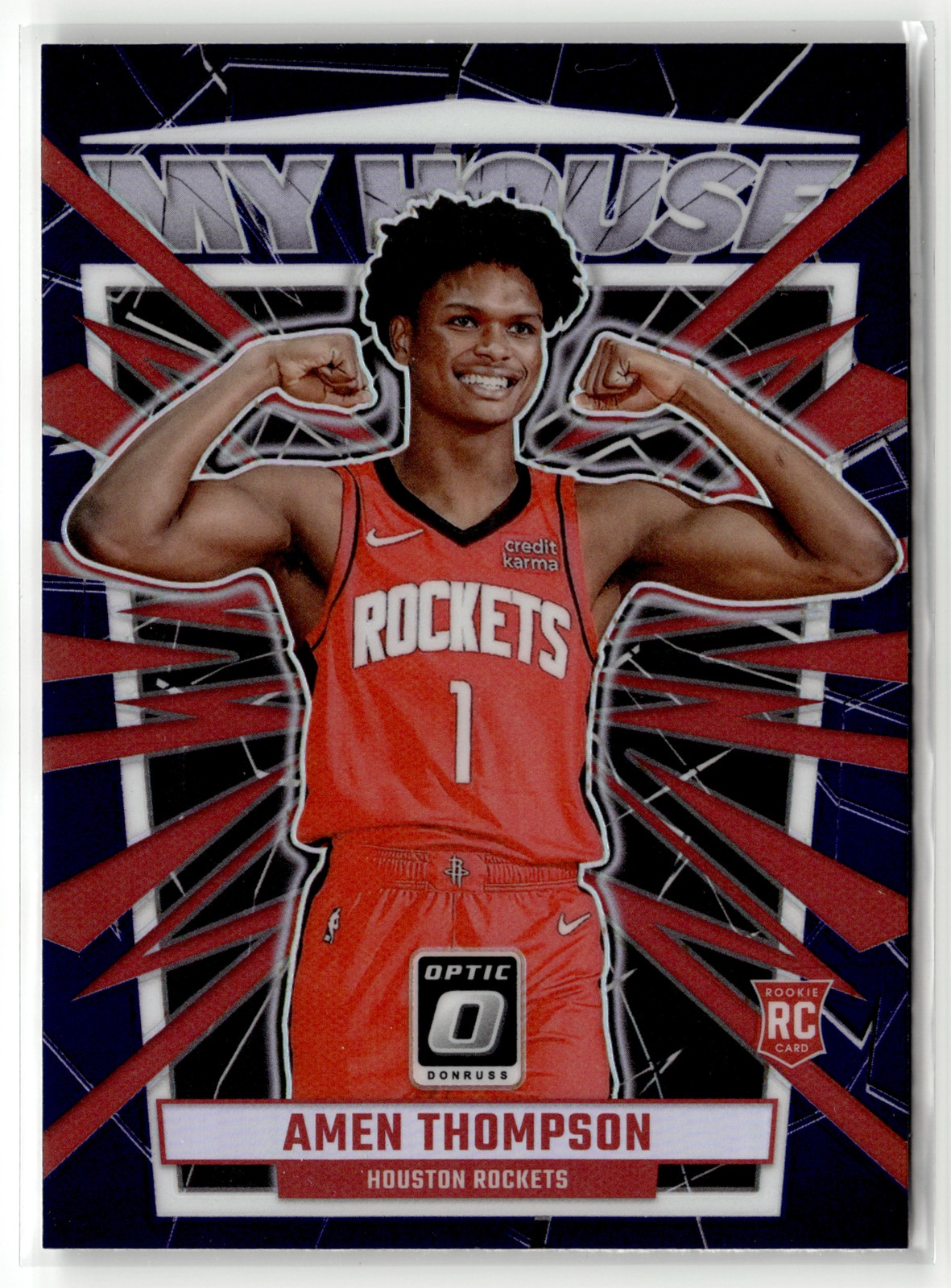 2023-24 Donruss Optic #19 Amen Thompson My House Purple