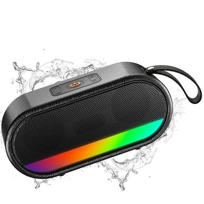 Portable Bluetooth Speaker with LED Lights, 24W Loud Sound Punchy Bass, Porta...