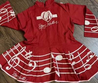 MARY HARTLINE COSTUME 1950'S SUPER CIRCUS TV STAR GIRLS SZ 6 BATON TWIRL DRESS