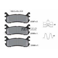 Textar BremsbeläGe Bremsbelegsatz Hinten FüR Mazda MX-5 II 323 F V
