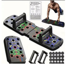 28 in 1 Push Up Rack Board System Fitness Workout Train Home Gym Exercise Stands