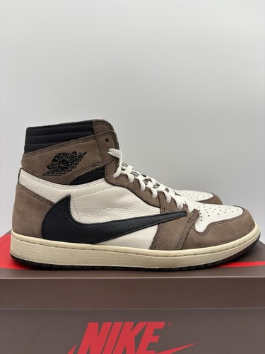 Size 11.5 - Air Jordan 1 High OG x Travis Scott Mocha 2019 - Picture 3 of 7