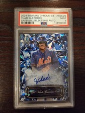 Vladi Guerrero 2024 Bowman Chrome Sapphire Selections Auto Prospect Rookie PSA 9