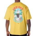 New Era Summer Drink Graphic Oversized T-Shirt Yellow Yellow