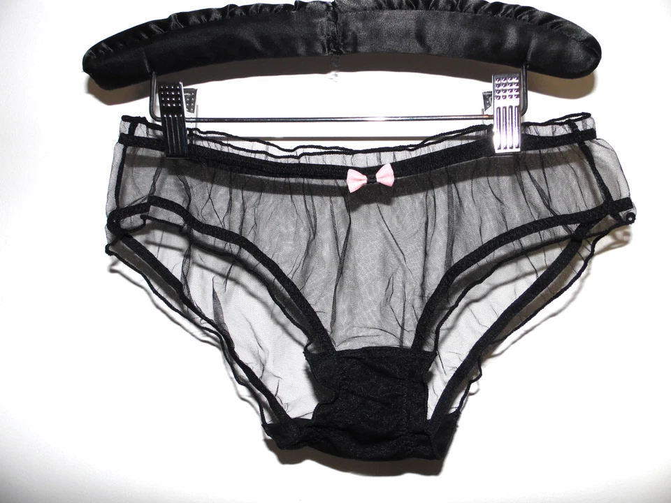 Bragas de nailon transparentes completamente transparentes estilo vintage aspecto retro sexy Foto 3 de 4