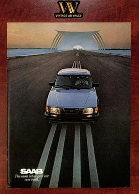 Saab 900 Turbo Vintage Print Ad - The Most Intelligent Car Ever Built