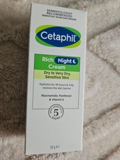 Cetaphil Rich Night Cream 50g for Dry to Very Dry Sensitive Skin