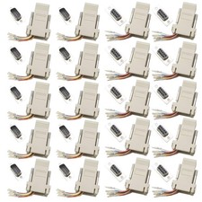10 Pairs DB9 to RJ45 Ethernet Adapter 9-Pin Serial Port to LAN Converter