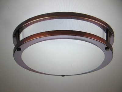 Progress Lighting 10.38 in. CTC COMM Collection 20W Urban Bronze Flush Mount