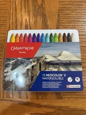 Caran D'ache Neocolor I Water-Resistant Wax Pastels 15 Colors