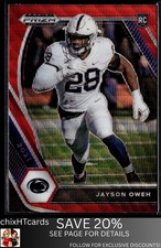 Jayson Oweh 2021 Prizm Draft Picks Collegiate Red Pulsar Penn State Lions