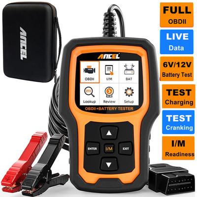 Check Engine Code Reader 6V 12V Battery Tester Car OBD2 Scanner Diagnostic Tool
