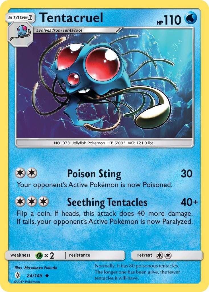Tentacruel [SM02 - 24/145] SM - Guardians Rising NM