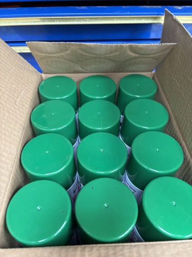 12 x professional Spray paint Large Tin Graffiti olive green - Picture 2 of 4