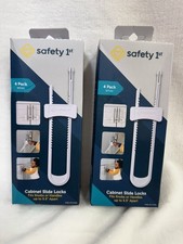 Safety 1st Cabinet Slide Locks 4 Pack Toddler Baby Locks 2 Sets Of 4