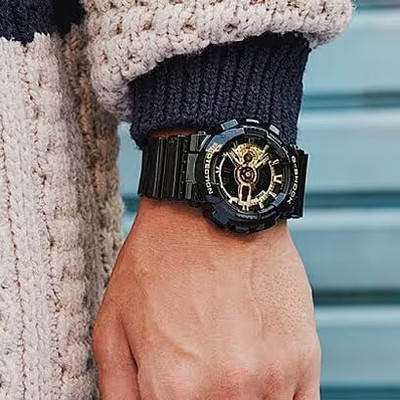 Casio G-SHOCK GA-110GB-1AJF Men's Watch Black Gold Analog Digital