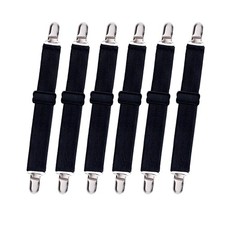 8pcs Adjustable Bed Sheet Straps  Clips, Elastic Fitted Sheet Holder, Mattre...