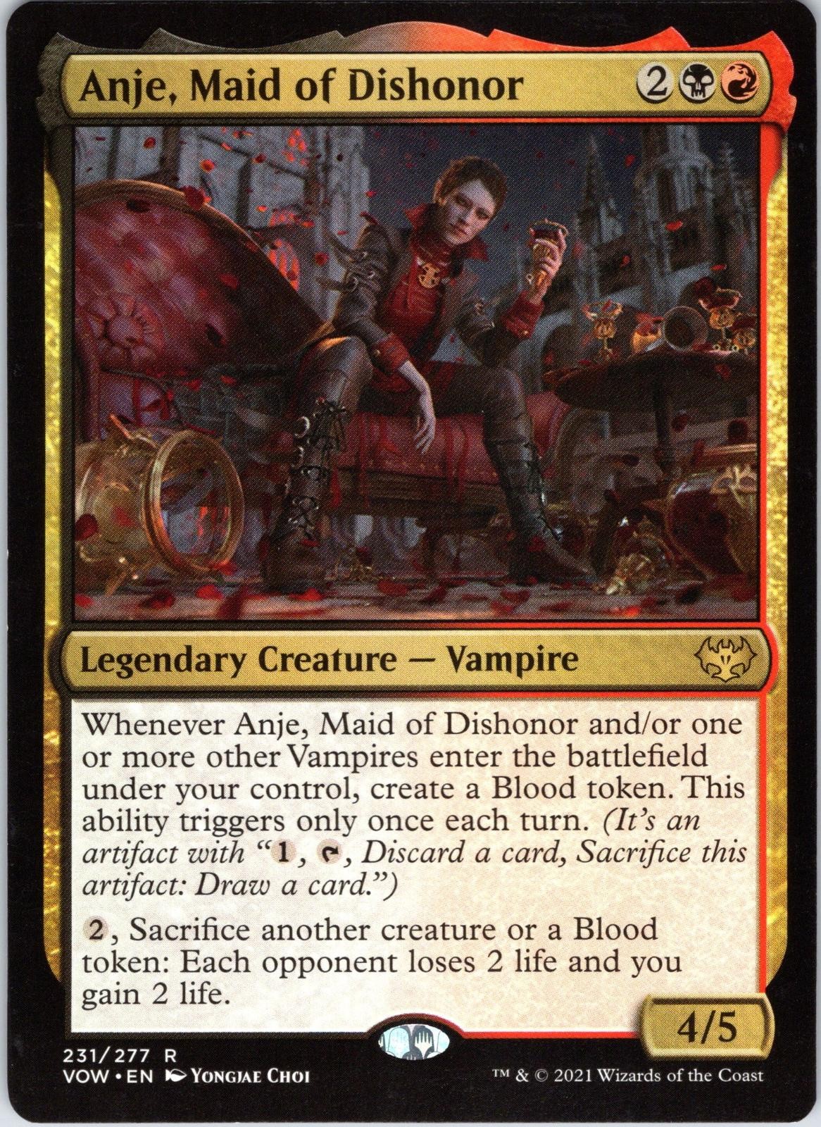Anje, Maid of Dishonor 231 Rare Innistrad: Crimson Vow Magic: The Gathering NM