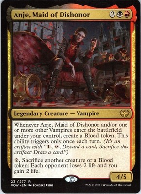 Anje, Maid of Dishonor 231 Rare Innistrad: Crimson Vow Magic: The Gathering NM