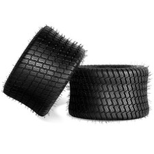 2 * 18x10.50-10 Lawn Mower Garden Tractor Turf Tires 4PR Tubeless Black Rubber