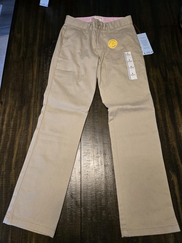 NWT Cat & Jack Youth Girls Beige School Uniform Pants Size 8