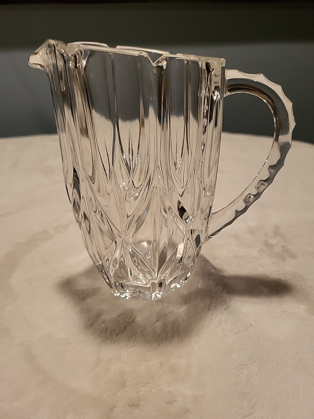 Vintage Beautiful Lady Anne by Gorham Crystal -  16oz Crystal Pitcher 6