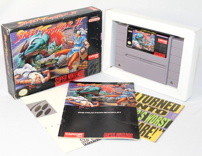 Street Fighter II SNES Super Nintendo Complete CIB! Very Good Condition! Rare!