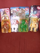 Full Set of 4 International McDonald  s Teenie Beanie Babies from 1999 Sealed