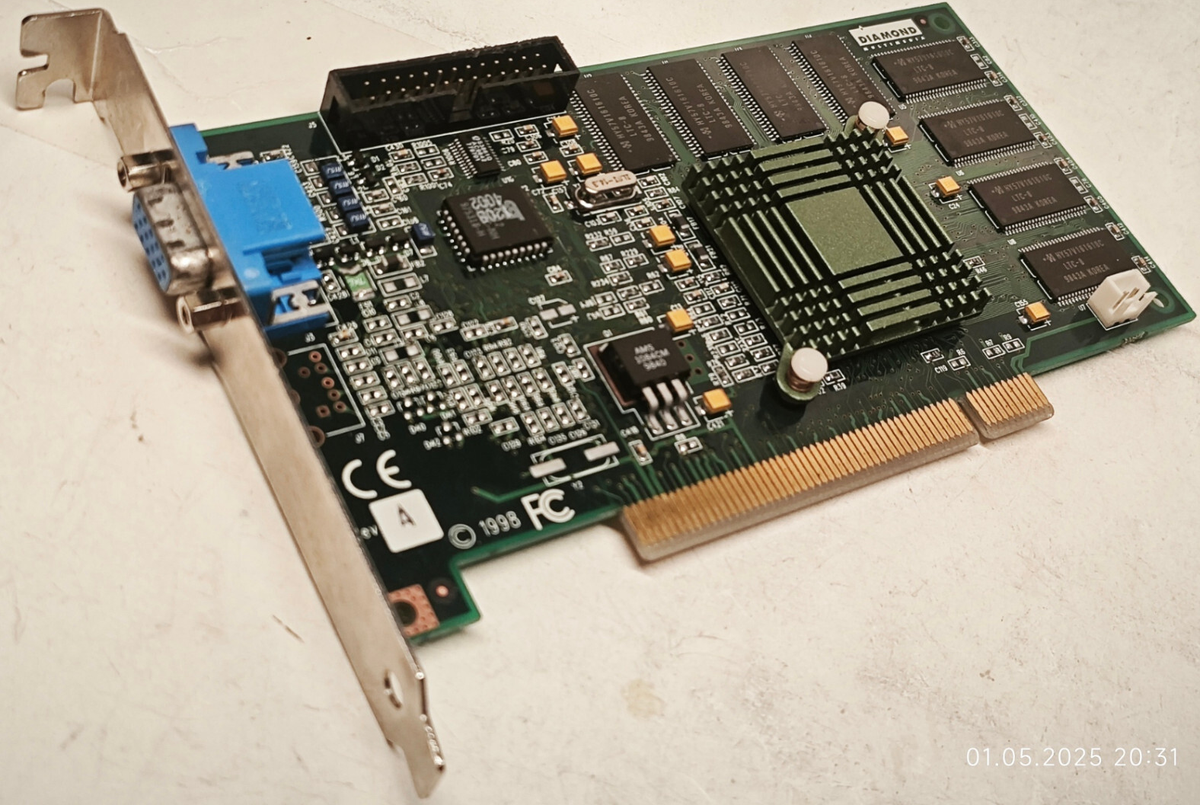 PCI 3Dfx Card Diamond Monster Fusion Z100 Rev A Voodoo Banshee 16
