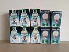 10 X 40w Crompton Opal Round Golfball Bulbs 240v Edison Screw E27 New Boxed