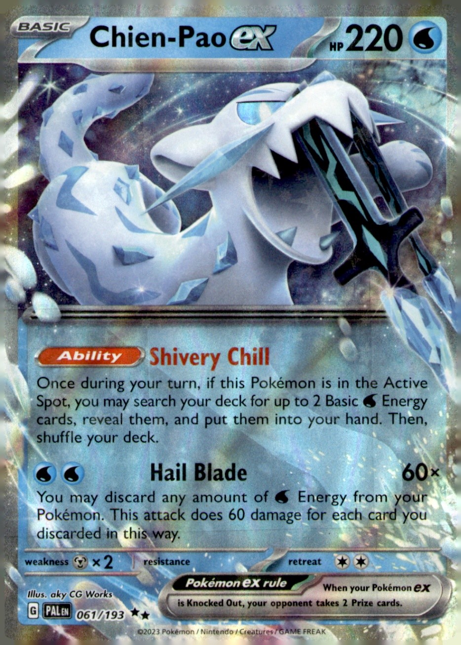 Chien-Pao ex Double Rare SV02: Paldea Evolved 061/193 NM